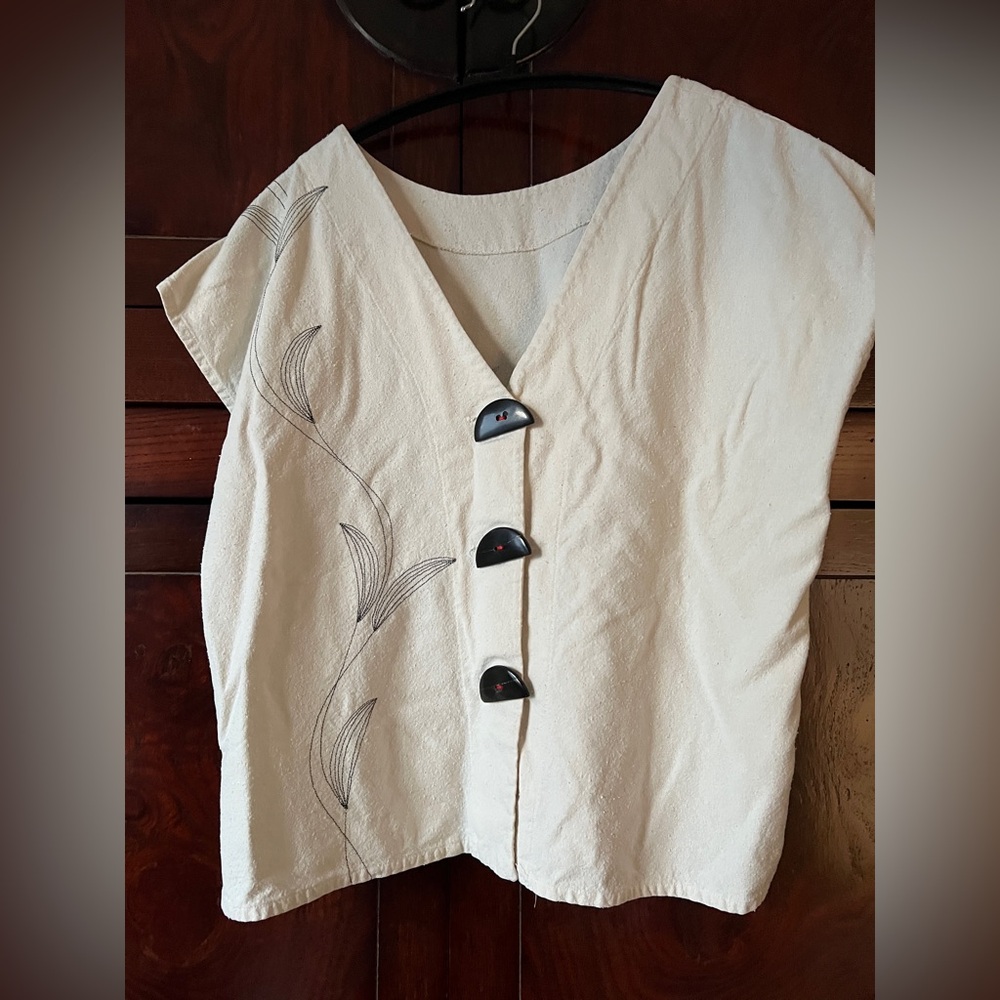 Handmade Cream Skirt and Top Set